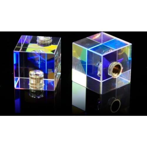 22*22*22mm/0.86*0.86*0.86in Cubic Science Cube Optical Prisma Photography with Hexahedral Prism Home Decoration Prism Glass