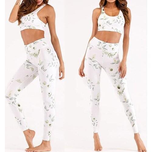 40# Ladies' Print High Waist Hip Bottom Pants Running Fitness sports Blouse Pant Suit Deportivas Mujer Лосины Ropa Para Mujer