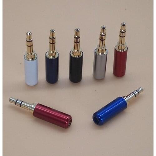 5pcs 3.5mm Headphone Plug Audio Jack 3 Pole Gold Plated Earphone Adapter Socket for DIY Stereo Headset