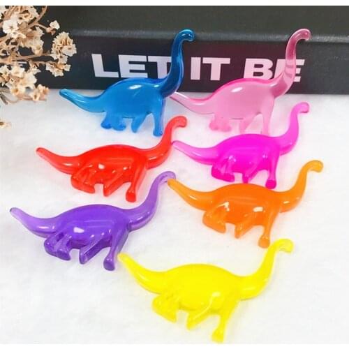 5pcs dinosaur charms Multicolor Flatback resin For Necklace Keychain Pendant DIY Making Accessories