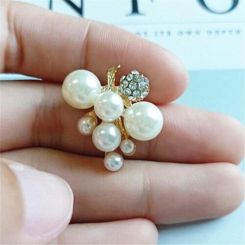 50pcs Pearl Crystal Rhinestone Applique Flower Leaf Hairpin Accessories strass pedras e cristais Wedding Dress Invitation Decor