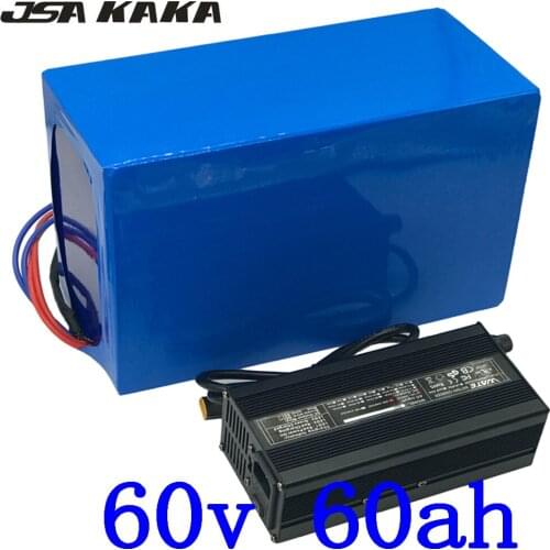 60V 60AH Lithium Battery Pack 60V 2000W 3000W 4000W Electric Scooter Battery 60V 50AH 60AH Electric Bike Battery use LG cell