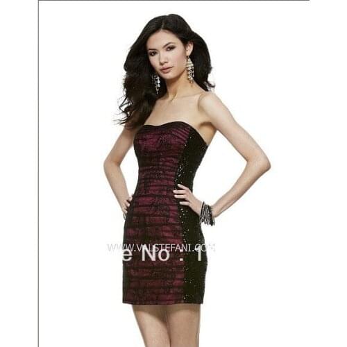 Free shipping 2016 new design vestidos special occasion sexy purple lace elegant Short party prom gown Cocktail Dresses evening