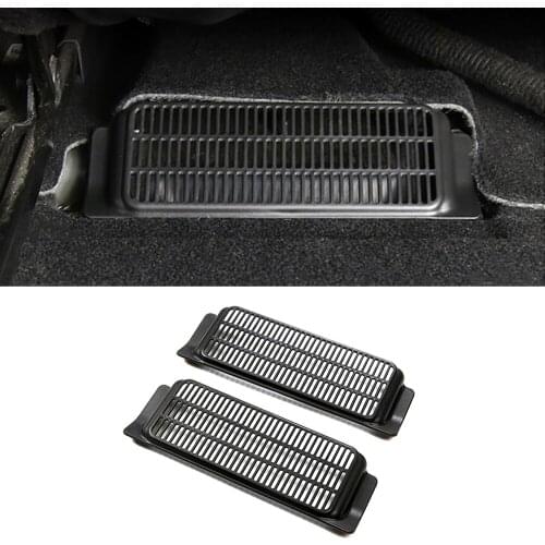 For Tesla Model 3 2017-2020 Under Seat Air Conditioner AC Outlet Vent Anti Blocking Dust Cover Trim Inner Car Accessories
