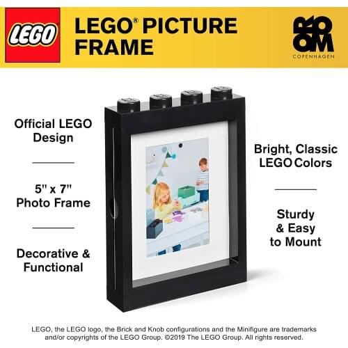 Lego Picture Frame - Stackable, Tabletop or Wall Display Photo Frame