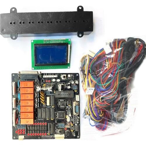 XK-08 English Claw Crane Game Motherboard Connectable Ticket Dispenser With Wire Harness LCD Display Prize Counting Sensor