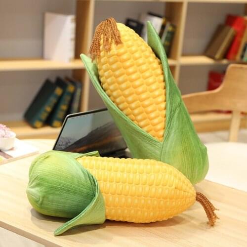 Creative Simulation Corn Plush Toy Girl Sleeping Bed Head Pillow Cartoon Cute Fruit Corn Doll Plush Toy Wholesale