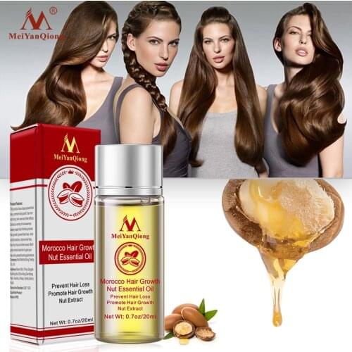 Moroccan Hair Growth Essential Oil Nut Nourish Hair Root Prevent Hair Loss Repair Damage Hair Essence Hair Treatment Care 20ML