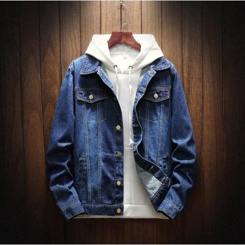 Mens Denim Clothes Washed Denim Jacket Sportsman Casual Fashion Sports Youth Boy Denim Jacket Cotton On Sale Good Quality 777
