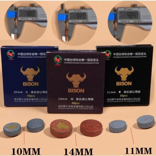 10/11/14mm Pool Cue Tips Diameter H Hardness Billiard Snooker Cue Tips Accessories With Good Quality