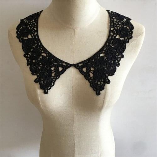 New Style Stitched Lace Applique Neckline Exquisite Decoration Hand-trimmed Embroidery Lace Fabric Accessories Lace Collar