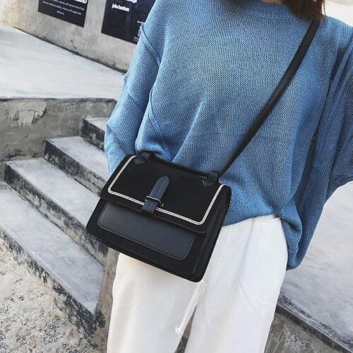 Autumn And Winter Fashion Female Shoulder Bag Retro Simple Korean Version Lady Small Square Bag Youth Woman Messenger Bag Wild