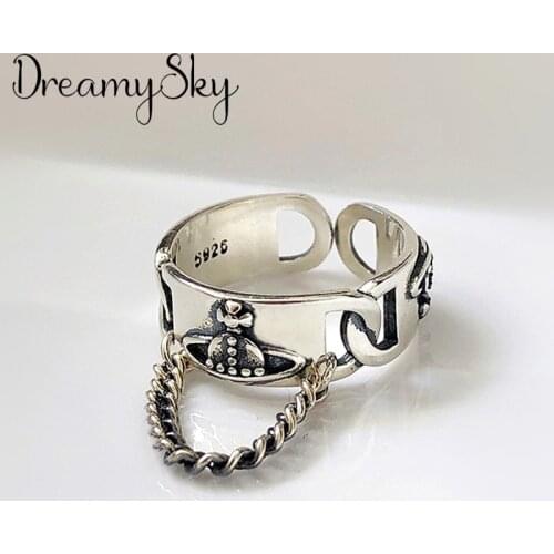 Open Planet Ring for Women Vintage Boho Party Rings Gothic Punk Jewelry Gifts for Girls 2021