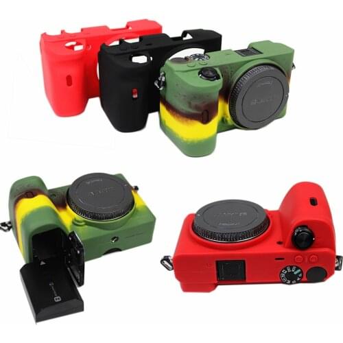Portable Rubber Silicone case Camera Bag for Sony A6600 ILCE-6600 protective cover shell