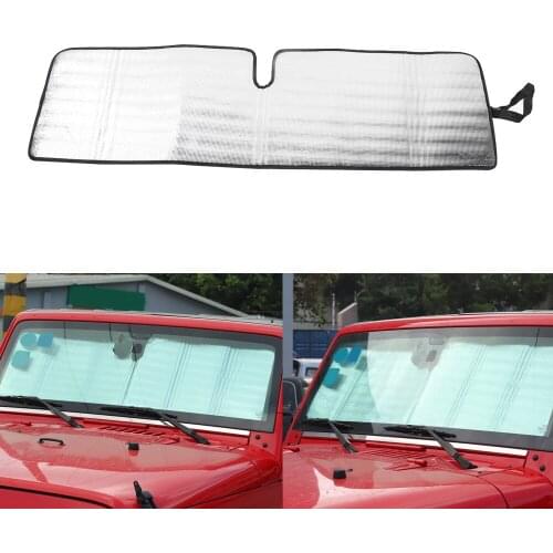 Casual Foldable Car Visor Cover Front Block Window Windshield wholesale car accessories SunShade Sun Shade for JEEP Wrangler JK