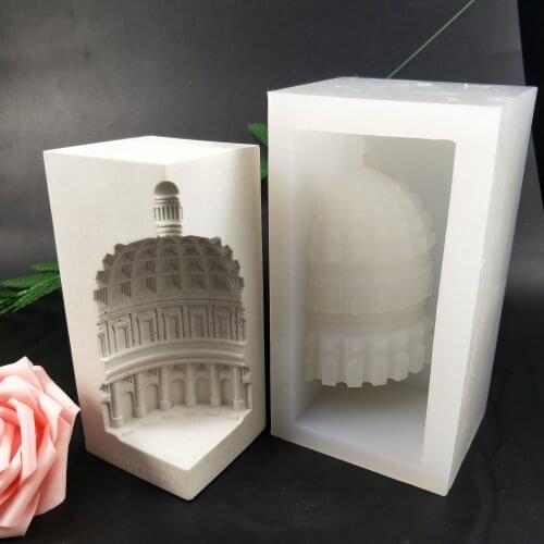 PRZY Creative Silicone Cement Mold European Architectural Design Concrete Craft Home Decoration Molds Tool