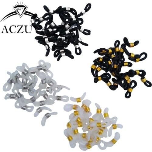 500pcs 20x5mm Adjustable Rubber Glasses Lanyard Cord Ends for Sunglass Eyeglass Chain Holder Accessories RGL001