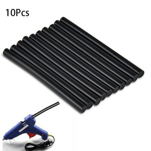 10Pcs 7mm Black Hot Melt Glue Sticks For Electric Glue Gun Craft Album Alloy Accessories Car Dent Paintless Removal Hand DIY Rep