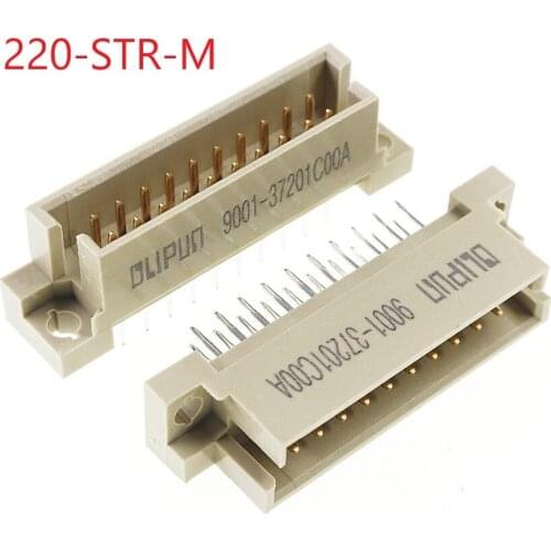 100pcs DIN 41612 Connector 2 Rows 20 Positions Din Plug Header Male Pins Vertical Through Hole 2x10 20Pin Pitch 2.54mm DIP