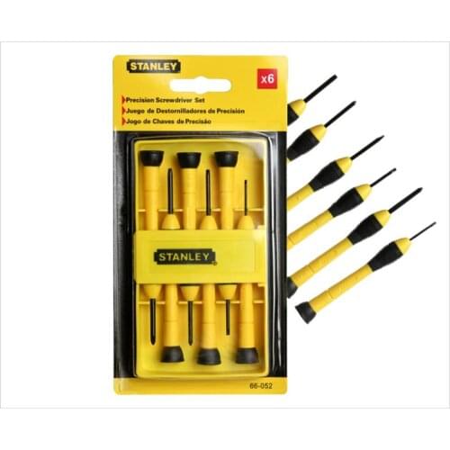 6 Pieces Precision Screwdriver Set 66-052 with Storage Case for Stanley