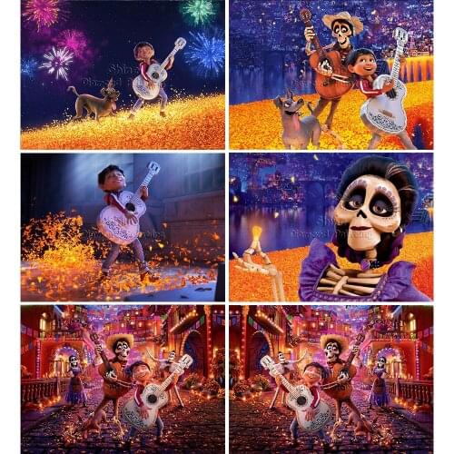 5D DIY Diamond Painting Cartoon Dreaming Adventures Halloween Full Square/Round Embroidery Mosaic Handmade Art Gift Home Decor