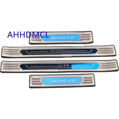 Car Welcome Pedal Threshold Strip Door Sill Strip For Baic Beijing X3 2019 2020