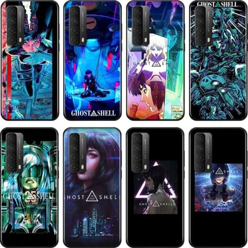 Anime Ghost In The Shell For Huawei Y9A Y9S Y9 Y8P Y8S Y7A Y7P Y7 Y6 Y6P Y6S Y5P Y5 Prime Pro 2019 2020 Black Soft Phone Case