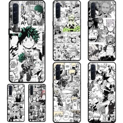 My Hero Academia Manga Collage BNHA For OPPO A53 2020 A5 A9 A31 A15 A52 A72 A83 A91 F5 Reno 2Z 4 Pro A1K A3S A5S Phone Cover