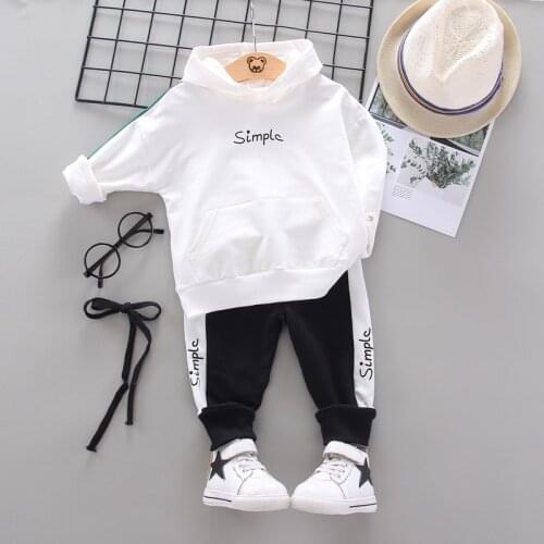 ZWY744 Children Tracksuit Kids Clothing Sets Baby Boys Girls Fashion Sports Suits Sweatshirts+Pants Hoodie Boy Clothes