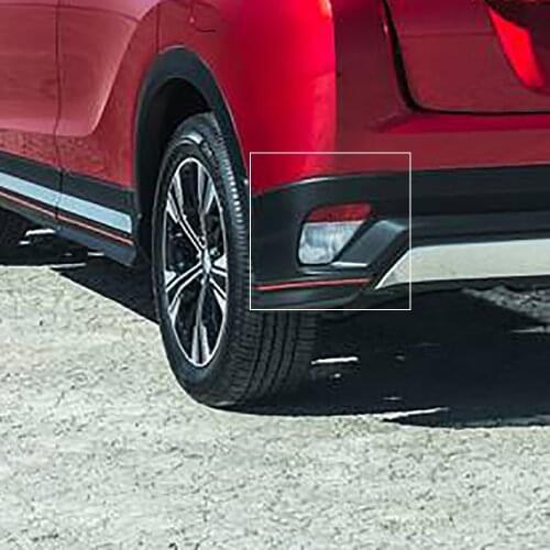 For Mitsubishi Eclipse Cross 2017-2019 2020 ABS Chrome Car Front Rear Fog Light Cover Trim Tail Foglight Lamp Stickers Styling