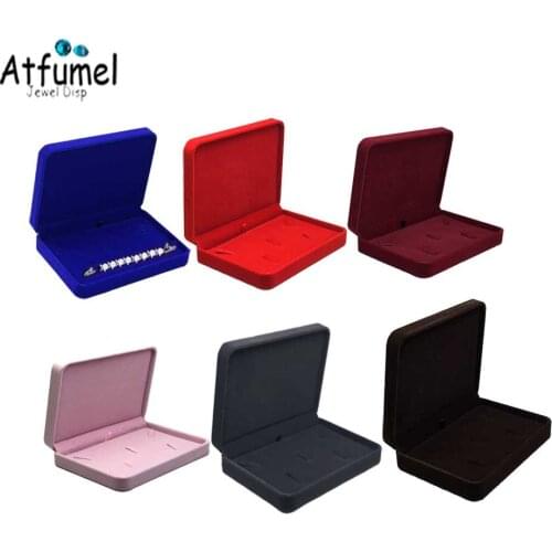 Quality Flannel Kit Jewelry Box Velvet Ring Bracelet Necklace Jewelry Organizer Box Mothers Day Pearl Necklace Packing Set Box