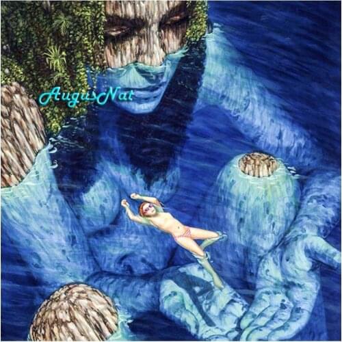 Stone beauty diamond painting full square water scenery wall art decor diamond dotz woman mosaic embroidery picture craft gifts