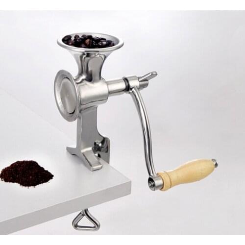 Full Stainless Steel Classical Kitchen Tool Manual Poppy Mill Grain Seeds Mill Hand Operated Nut Grinder And Spice Grinder