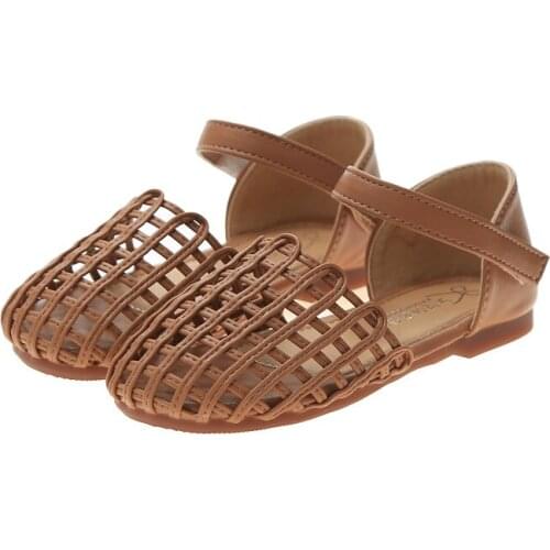 Summer Girls Sandals 2020 Fashion Black Hollow Childrens Beach Shoes Toddler Baby Princess Shoes Big Kids Garden Sandals Party