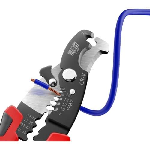 Multifunctional TAB Terminal Crimping Plier Tools Cable Wire Stripper Cutter Crimper Automatic Plier