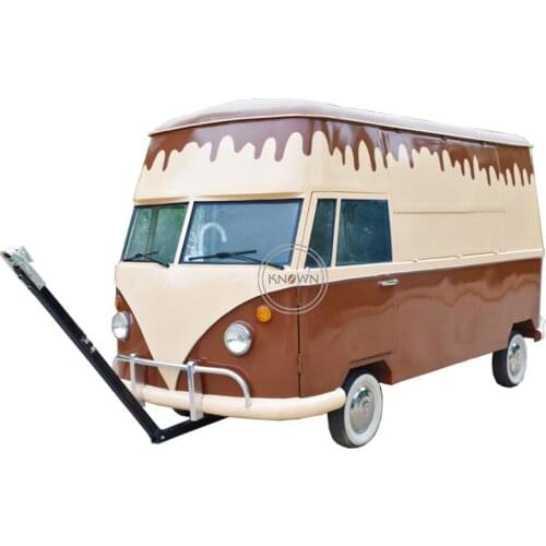 Mobile Food Trailer Customized Logo Kiosk with Stainless Steel Worktable Fruit Snack Food Vending Truck Cart for Sale