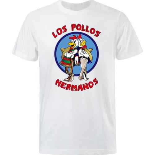 Mens Vintage T-Shirts 2021 Summer LOS POLLOS Hermanos T-shirt Men Chicken Brothers Short Sleeve TShirt Hipster Hot Sale Tops