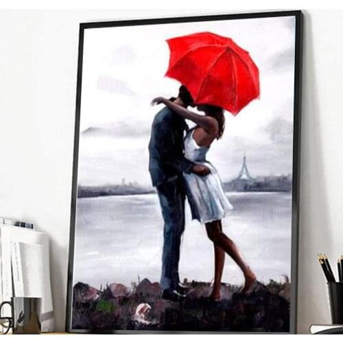 Couple Scenic 5D Diy Diamond Painting Embroidery Pattern 3d Cross Stitch Kits Full Drills Home Decors Handcrafts