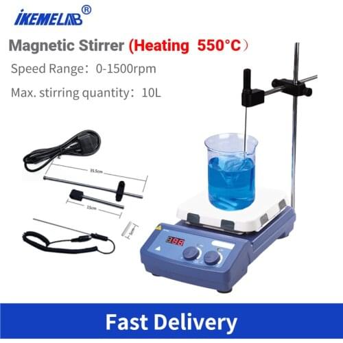 Heating Magnetic Stirrer Digital Display Magnetic Stirrer Heating Temperature Up To 550°C Lab Mixer Machine MS7-H550-Pro