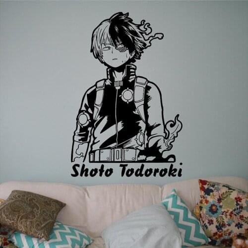 My Hero Academia - Shoto Todoroki | Wall Decal, Window Car Vinyl Sticker Anime Kids Wall Decor Boy Birthday Gift E35