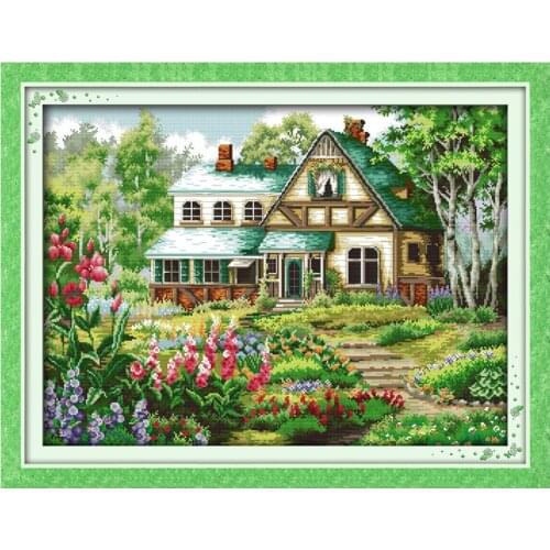 Leisurely house painting counted 11CT 14CT DIY kit Chinese wholesale Cross Stitch embroidery needlework Sets home decor