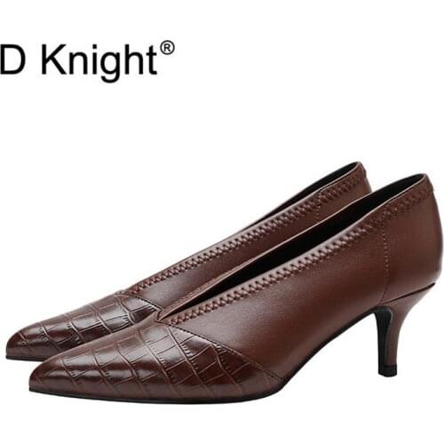 2021 New Womens Pumps Sweet Elegant Pointed Toe Deep V Mouth Offlice Lady Dress Shoes Shallow Mouth Dating Pumps Women Shoes