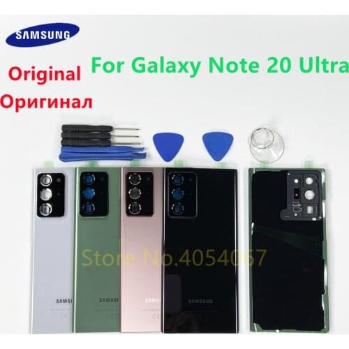 Original Glass Battery Door Back Cover For Samsung Galaxy Note 20 NOTE20 Ultra N985F N986F N986B Rear Panel Case Housing + Tools