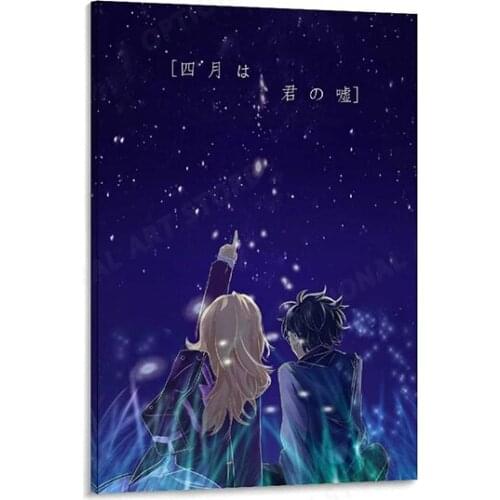 Anime Poster Your Lie in April Poster Decorative Painting Canvas Wall Art Living Room Posters Bedroom Painting