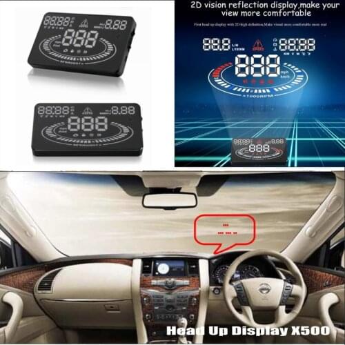 For Nissan Patrol Safari Y61 Y62 - Car HUD Head Up Display - Safe Driving Screen Projector Refkecting Windshield