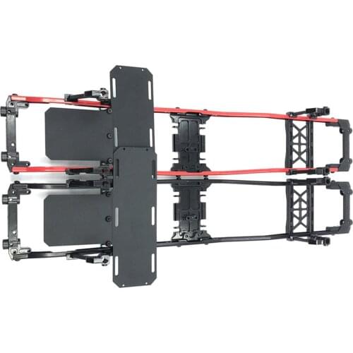 Frame Chassis Battery Plate Suspension Mount Front & Rear Bumper for 1/10 Axial SCX10 RC Car Accessories 313mm Wheelbase