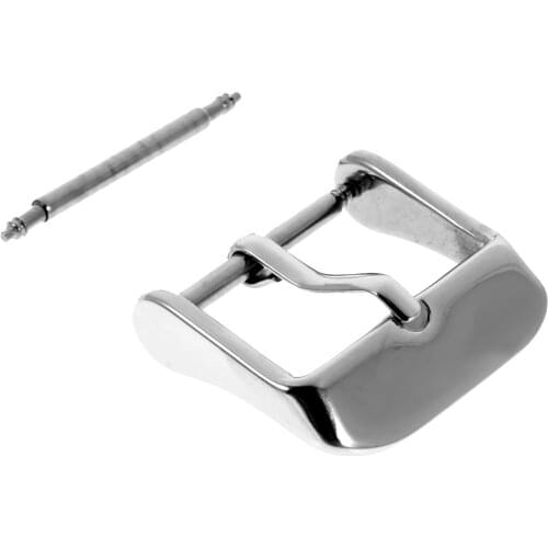 Wrist Leather Stainless Steel Strap Buckle Clasp Accessories 18mm