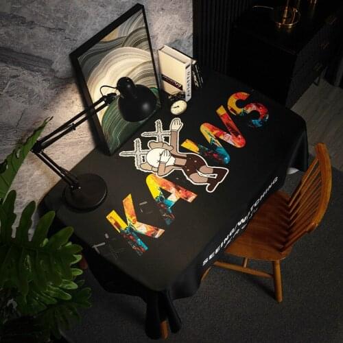 Study Table Cloth Street Waterproof Table Cover Cloths Rectangular Decor Dinner Oilcloth Cartoon Pattern Coffee Table Mat