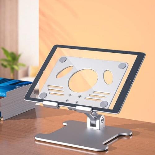 Foldable Universal Tablet Desktop Stand For IPad 12.9inch Aluminium Alloy Rotation Tablet Holder For Samsung Huawei Phone Tablet