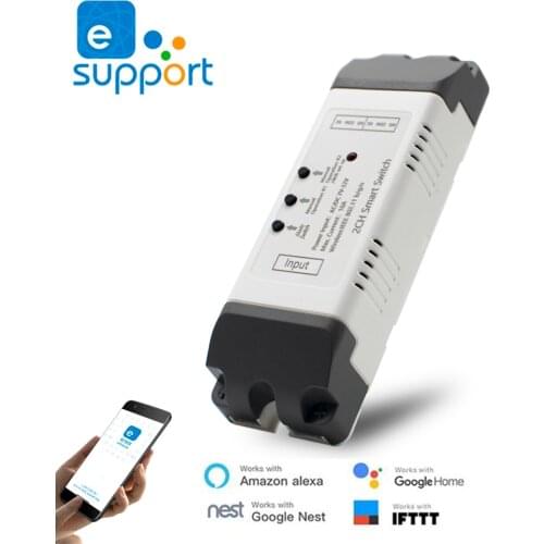 Smart Wifi Switch Receiver module For Garage Door Gate Opener Controller Work With Alexa Echo Google Home eWeLink APP Control